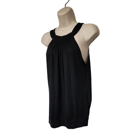 The Limited Sleeveless Pleated Front Top Black Size Small - Picture 2 of 9